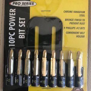 10pc power bit set